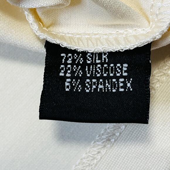 Linda Allard Ellen Tracy Blazer Womens 2 Silk Blend Belted Jacket Set XS Top - Picture 10 of 16